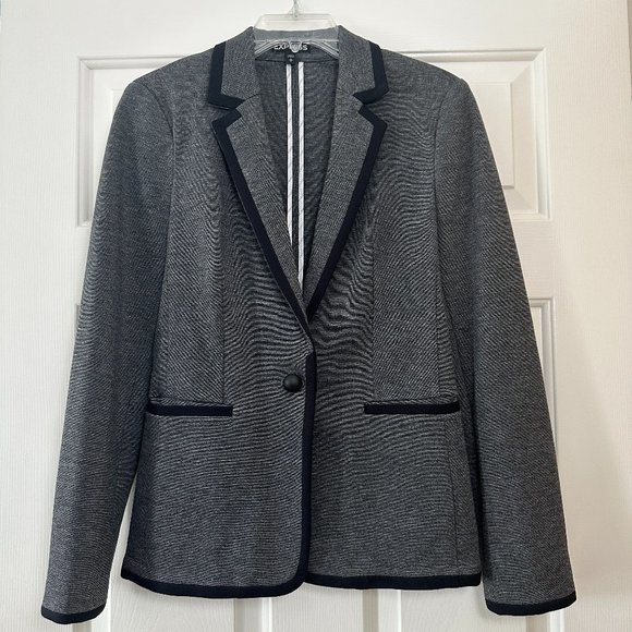 Express Women's Dark Grey Blazer Size Small NWOT - Picture 1 of 11